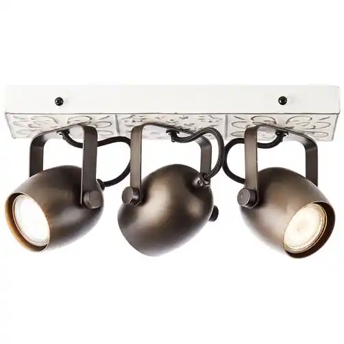 Brilliant Deckenstrahler Lapas schwarz weiß GU10 max. 6W schwenkbar Günstig