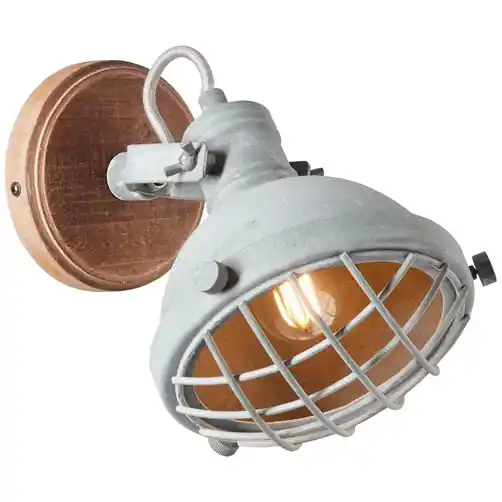 Brilliant Wandleuchte Mila grau Beton E14 max. 25W schwenkbar Aktuell
