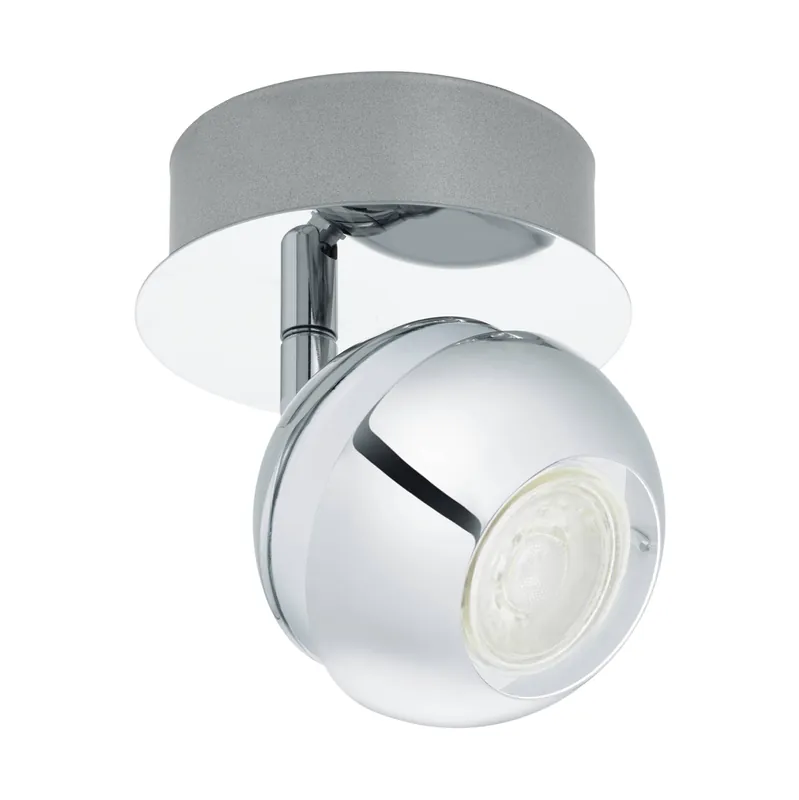 Kostenloser Versand Eglo Wandspot NOCITO 1 chrom/weiß GU10 3,3W 3000K (Warmweiß)
