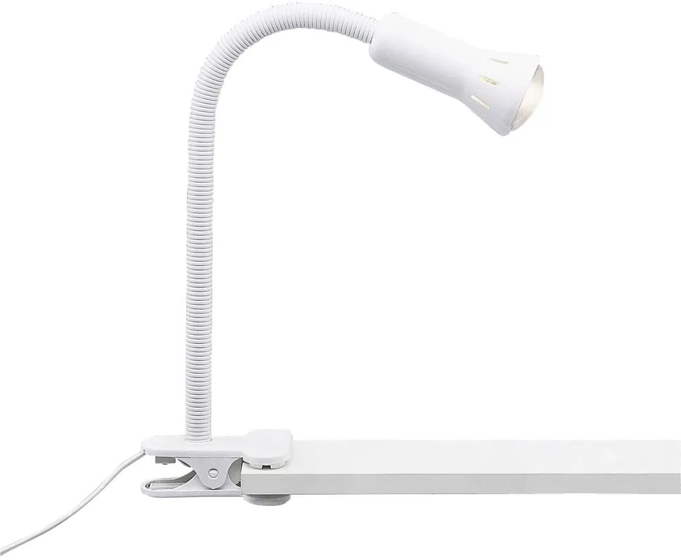 Brilliant Klemmleuchte Flex weiß E14 max. 40W flexibel einstellbar mit Schnurzwischenschalter Top-Preis