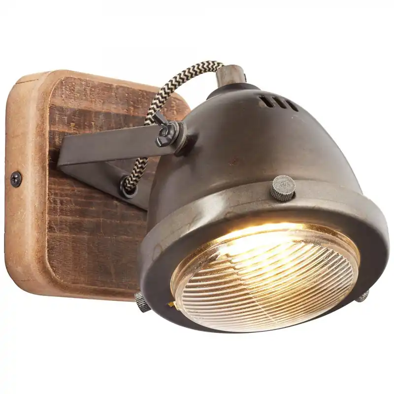 Neue Ware Brilliant Wandspot Carmen Wood GU10 max. 5W schwenkbar