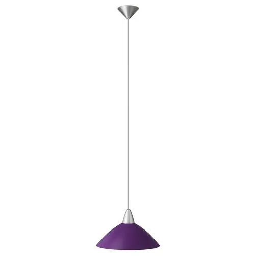 Brilliant Pendelleuchte Logo silber violet E27 max. 60W Ø35cm Solange Der Vorrat Reicht