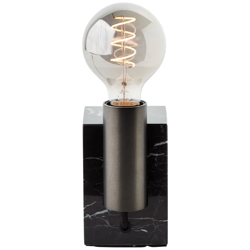 Top-Angebot Brilliant Tischleuchte Sevasti schwarz silber E27 max. 25W