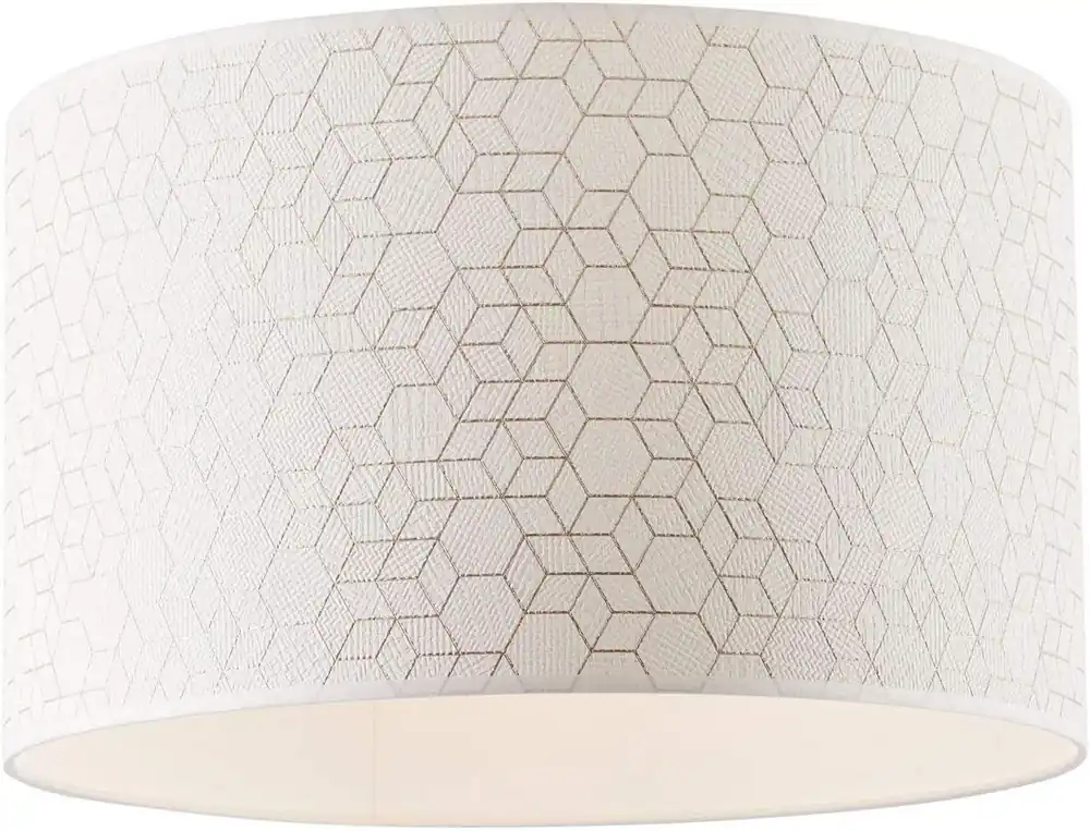 Neue Ware Brilliant Deckenleuchte Galance weiß/textil Rund E27 max. 20W