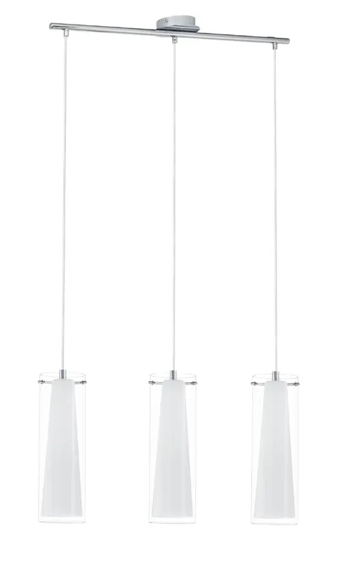 Eglo Pendelleuchte PINTO weiß/chrom E27 max 40W Sale