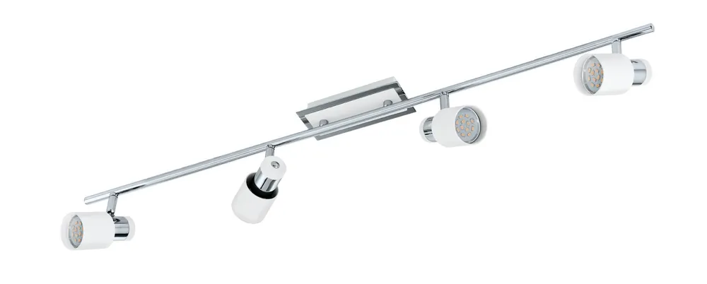 Rabatt Eglo LED Deckenstrahler DAVIDA chrom weiß GU10 5W schwenkbar