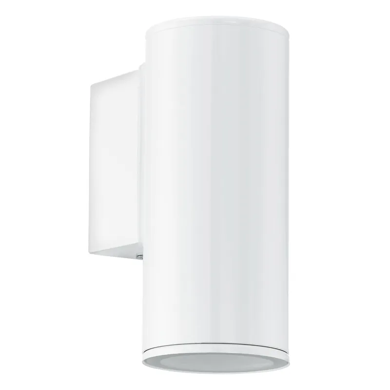 Neue Ware Eglo LED Außenwandleuchte RIGA Weiß GU10 3W 240lm 3000K Warmweiß IP44