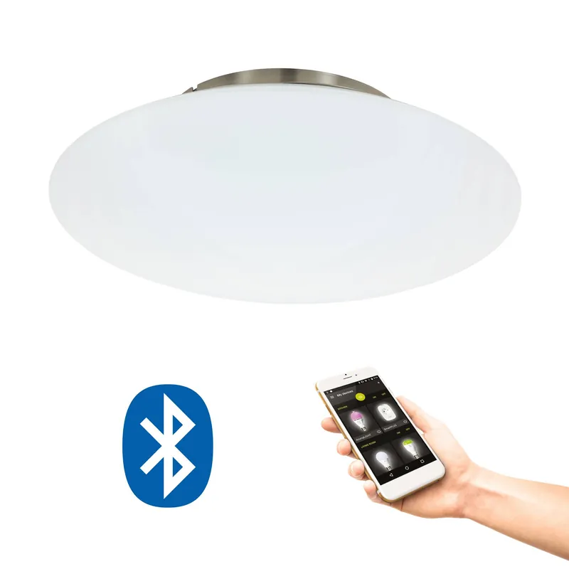Garantierte Lieferung Eglo Connect LED Deckenleuchte Salobrena-C weiß 27W RGB & CCT App steuerung