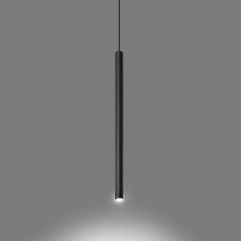 Jetzt Kaufen Pendelleuchte 1-flammig aus Stahl -1 Rund Schwarz 8cm x 100cm IP20 G9 230V