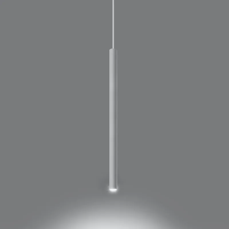 Pendelleuchte 1-flammig aus Stahl -1 Rund Weiß 8cm x 100cm IP20 G9 230V Garantierte Lieferung