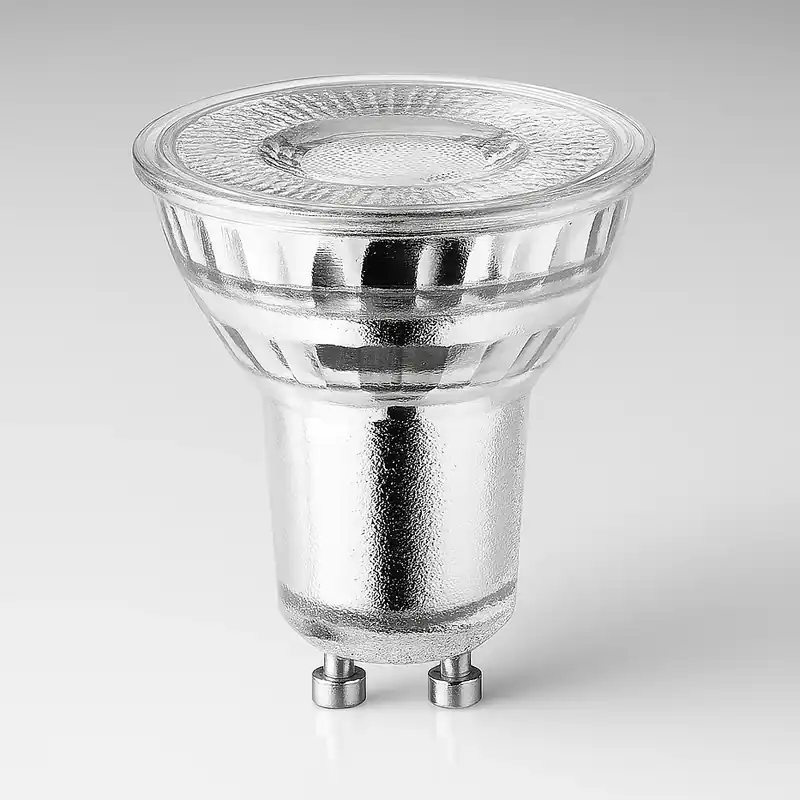 LED Leuchtmittel 6W = 50W 580lm 3000K Warmweiß 38° GU10 aus Glas Echt