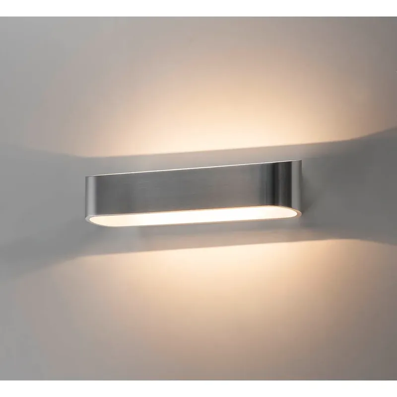 SLV Wandleuchte Led 3000K Oval Aluminium Gebürstet /weiß L/b/h 30/95/7 Cm Sonderangebot