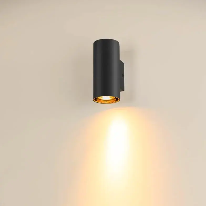 SLV Wandaufbauleuchte Zylindrisch Max. 1X10W Schwarz Garantierte Lieferung