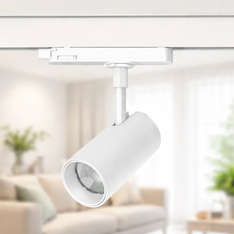 Neu Im Sortiment LED 3-Phasen Schienenstrahler Weiß 16/18/20W einstellbar, CCT 3000K-4000K-5000K , CRI ≥ 90