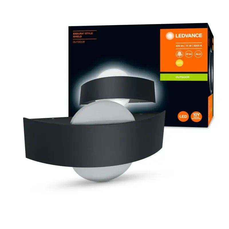 Ledvance LED Außenleuchte Endura Style Shield IP44 rund 11W Wandleuchte 400lm Warmweiß 3000K Knallerangebot