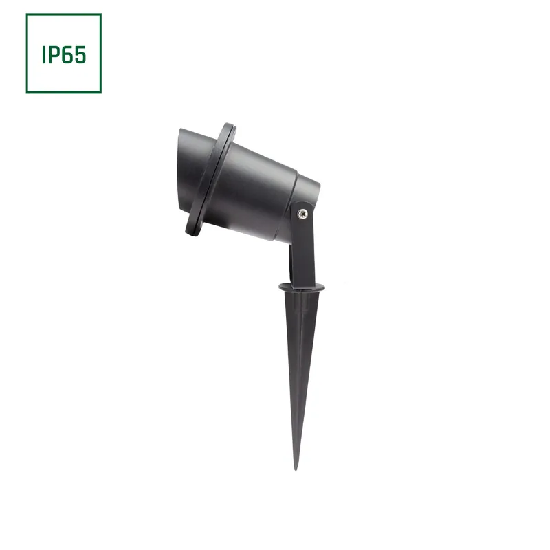 Direktkauf Spectrum LED FLORI GU10 ALU ANGLE Gartenspot mit Erdspieß IP65 Bodenstrahler max. 6W schwarz