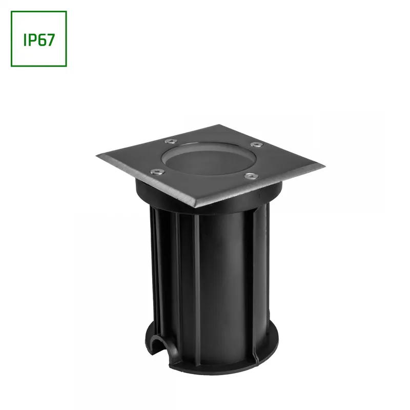 Spectrum LED LUKKA CONNECT GU10 Bodenstrahler Gartenspot IP67 max. 4W grau eckig Kostenfreie Lieferung