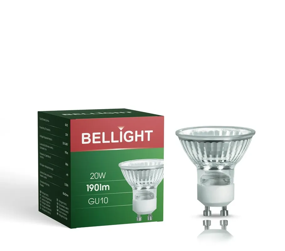 Neuheit Bellight GU10 20W Halogen Lampe Leuchtmittel 190lm Reflektor 38° Birne Warmweiß dimmbar
