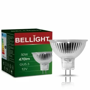Bellight GU5,3 MR16 Halogen 50W Leuchtmittel 38° Birne 50 Watt 470lm 12V Warmweiß dimmbar Preisknaller