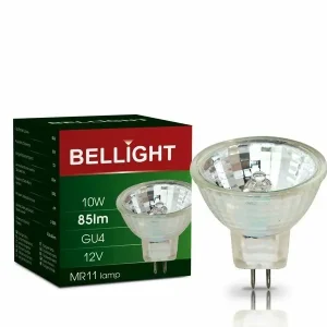 Bellight MR11 GU4 Halogen 10W 10 Watt Leuchtmittel 30° Birne 85lm 12V Warmweiß dimmbar Markenprodukt