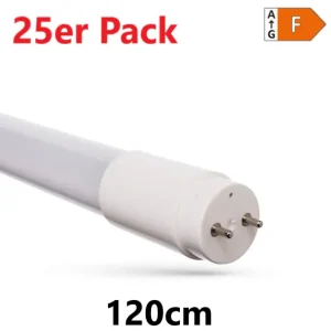25er Pack Spectrum LED 120cm Röhre G13 Tube Glas T8 Leuchtstoffröhre 17W 1900lm Kaltweiß 6000K Schnäppchen