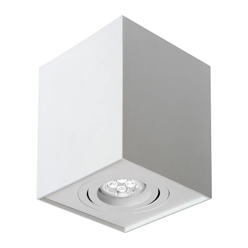 Top-Preis Spectrum LED Chloe GU10 schwenkbar weiß Deckenleuchte IP20 downlight max.10W eckig