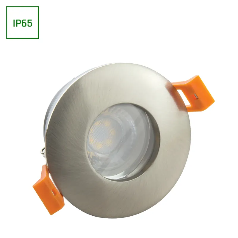 Spectrum LED Einbaustrahler Ø84mm GU10 Spot Badezimmer Downlight IP65 max. 10W rund silber Begrenztes Angebot
