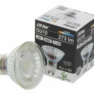 LED-line LED GU10 3W = 30W Reflektor 273lm 36° Glas 220-260V Kaltweiß 6500K Must-Have