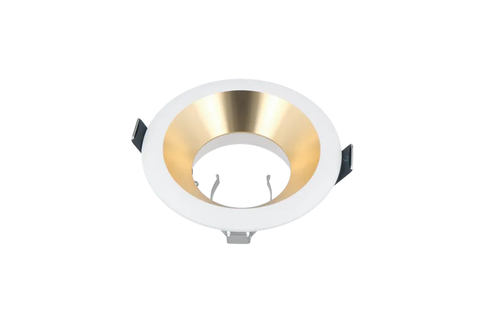 LED-line OLTIKA Einbaustrahler Ø94mm rund Spot IP20 Downlight max. 35W weiß/gold sandgestrahlt Top-Angebot