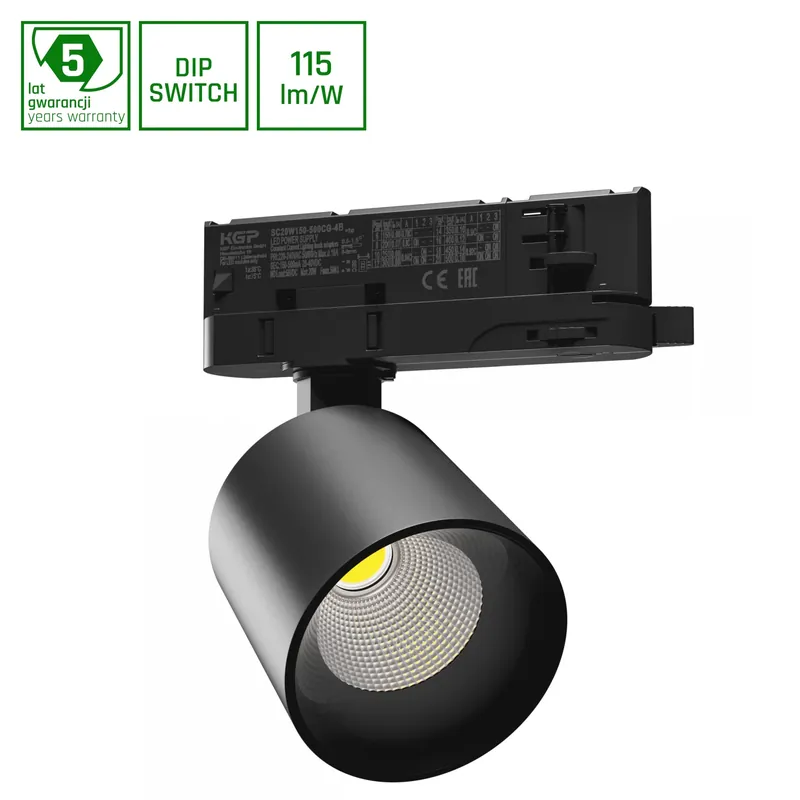 Super-Preis ARTEMIDA MINI LED Stromschienenstrahler 3-Phasen 6.5-20W 36/60° Warmweiß Schwarz