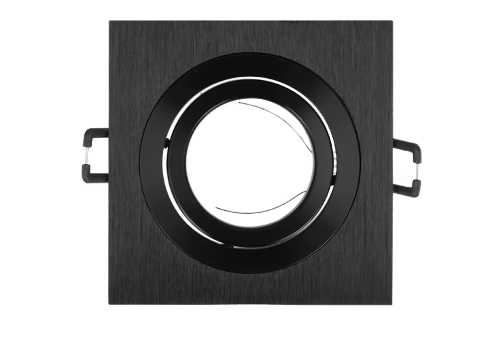 LED-line AKROS SLIM Einbaustrahler max. 35W Spot schwenkbar IP20 Downlight eckig schwarz gebürstet Beliebt