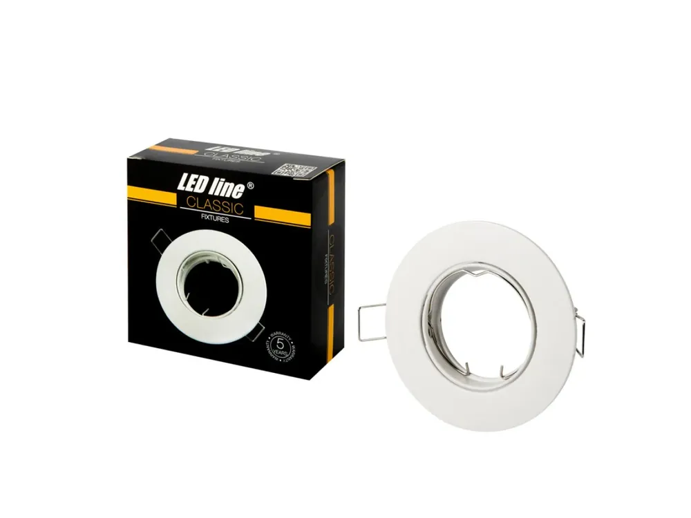 LED-line Einbaustrahler Ø92mm max. 35W Spot schwenkbar IP20 Downlight rund weiß matt Expressversand