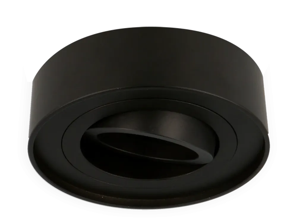 Bestpreis LED-line ROLLO MIDI Einbaustrahler Ø96mm max. 35W Spot IP20 Downlight rund schwenkbar schwarz matt