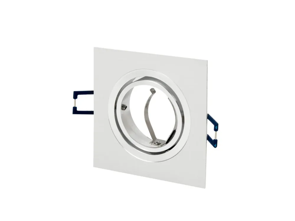 Highlight LEDOM Einbaustrahler max. 35W Spot schwenkbar IP20 Downlight eckig weiß gebürstet