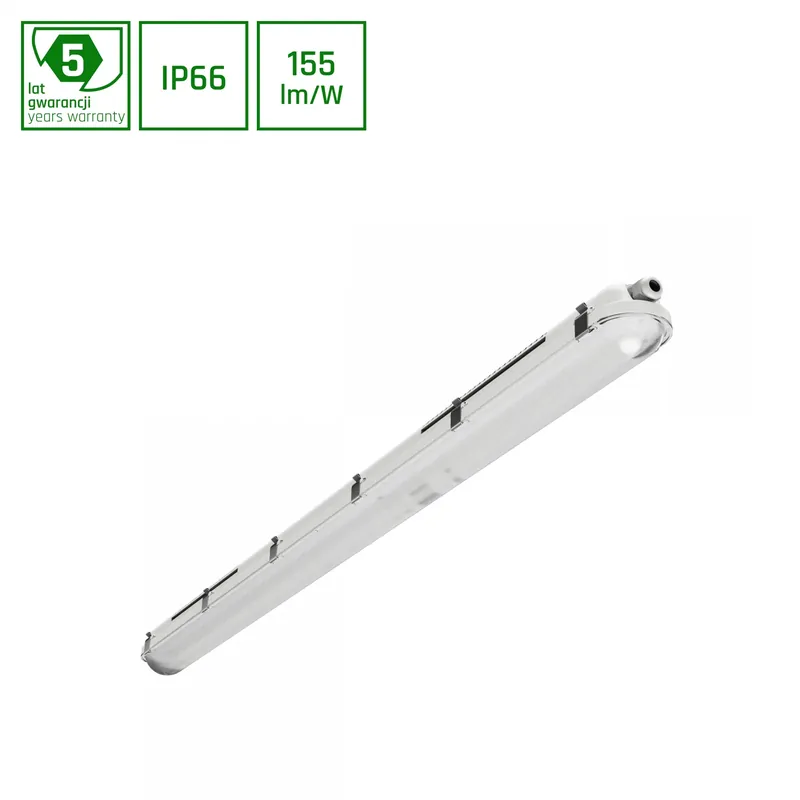 LIMEA GIGANT PRO LED Feuchtraumleuchte 120cm 20-40W Neutralweiß IP66 Hermetisch Grau Sichere Zahlung