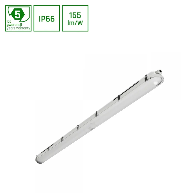 Preisknaller LIMEA GIGANT PRO LED Feuchtraumleuchte 150cm 40-85W Kaltweiß IP66 Hermetisch Grau