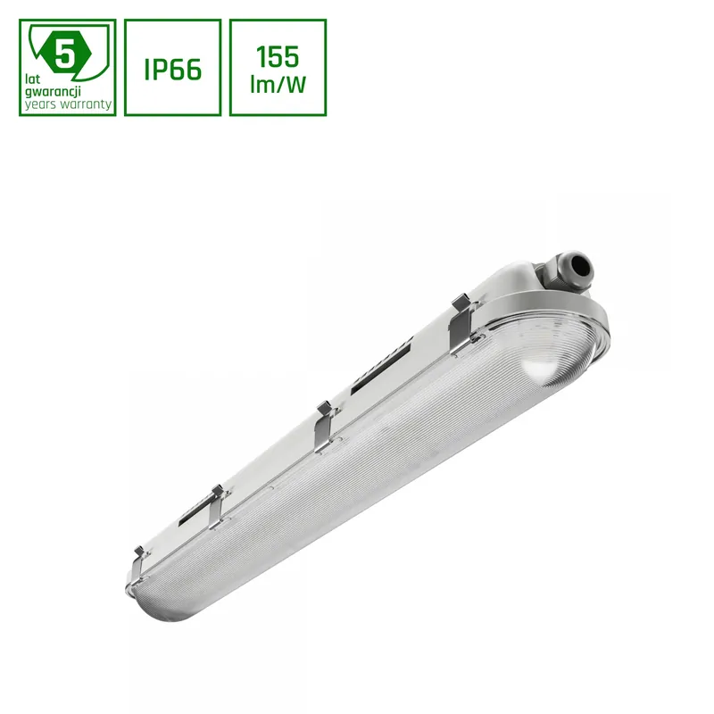 LIMEA GIGANT PRO LED Feuchtraumleuchte 60cm 12-21W Neutralweiß IP66 Hermetisch Grau Abverkauf