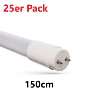 25er Pack Spectrum LED 150cm Röhre G13 NANO-KUNSTSTOFF T8 Leuchtstoffröhre 22W 2265lm Warmweiß 3000K Neue Ware