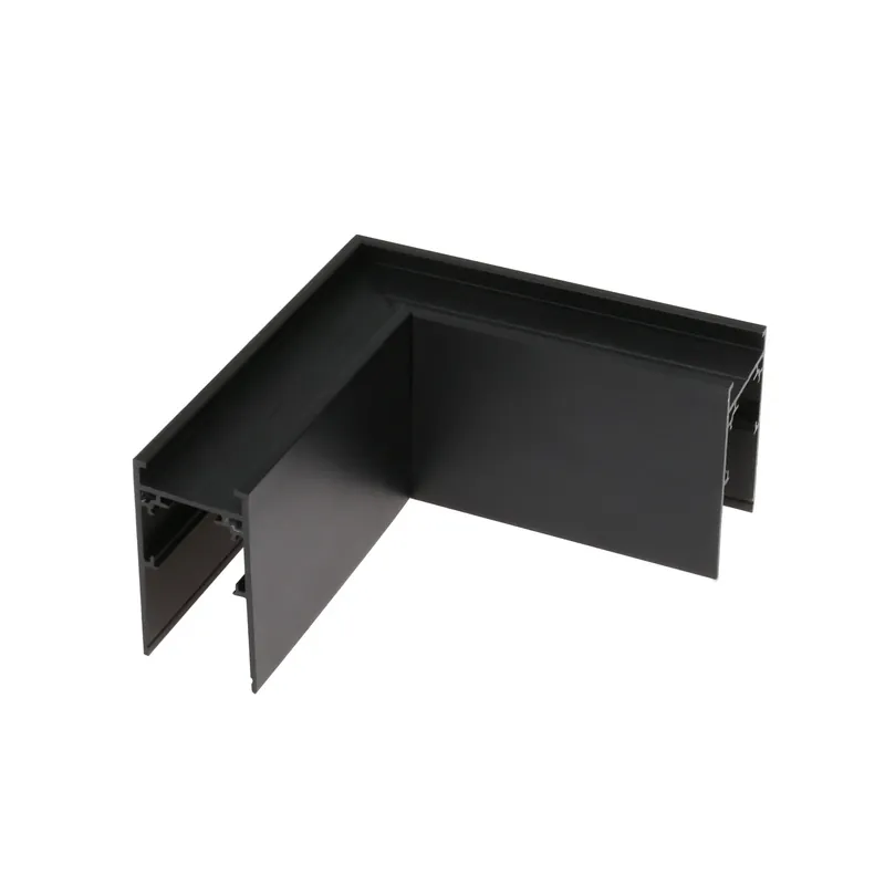 Kostenfreie Lieferung Horizontaler L-Verbinder Stromschiene 48V Schwarz