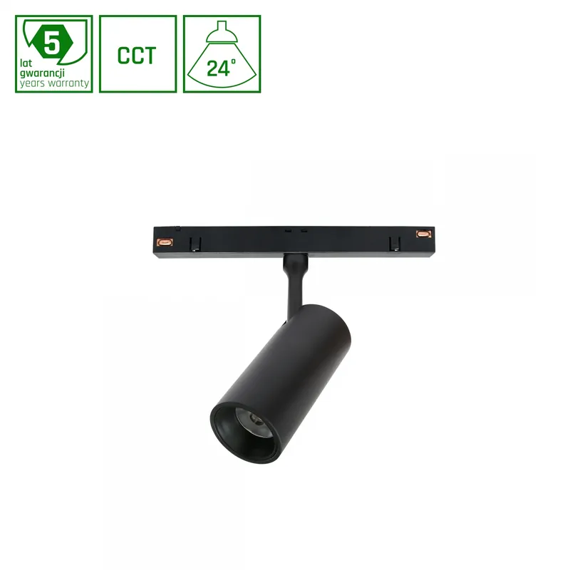 Echt SPOT S LED Stromschienenstrahler 48V 6W 24° CCT Schwarz