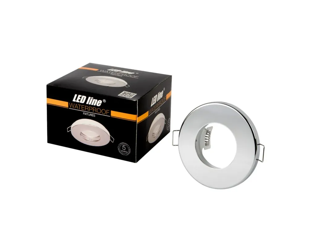 LED line Einbaustrahler Ø85mm max. 35W Spot Downlight rund chrome wasserdicht Solange Der Vorrat Reicht
