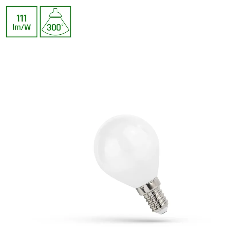 Spectrum LED E14 G45 Filament matt 5,5W Tropfenform 300° 610lm 230V Warmweiß 2700K Neue Kollektion