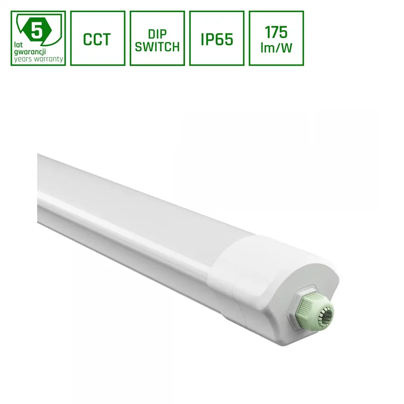Kostenfreie Lieferung LIMEA VARIO LED Feuchtraumleuchte 150cm 30-50W CCT IP65 Hermetisch Weiß