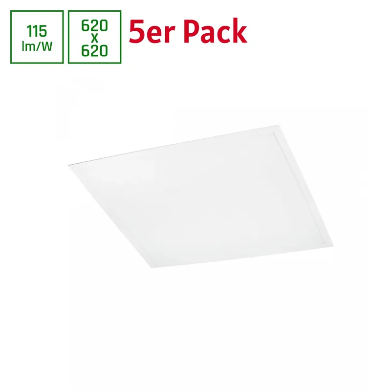 5er Pack Spectrum LED Panel Algine Backlight 40W eckig 62x62cm weiß 4600lm 120° IP20 Neutral 4000K Online Kaufen