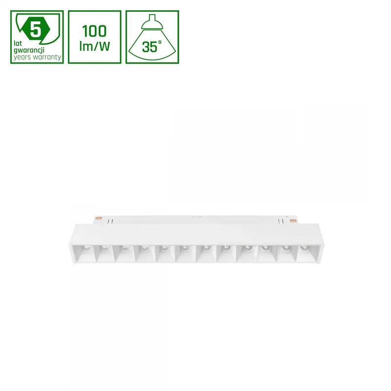 GRID S LED Stromschienenstrahler 48V 12W 35° CCT UGR<19 Blendfrei Weiß Kracherpreis