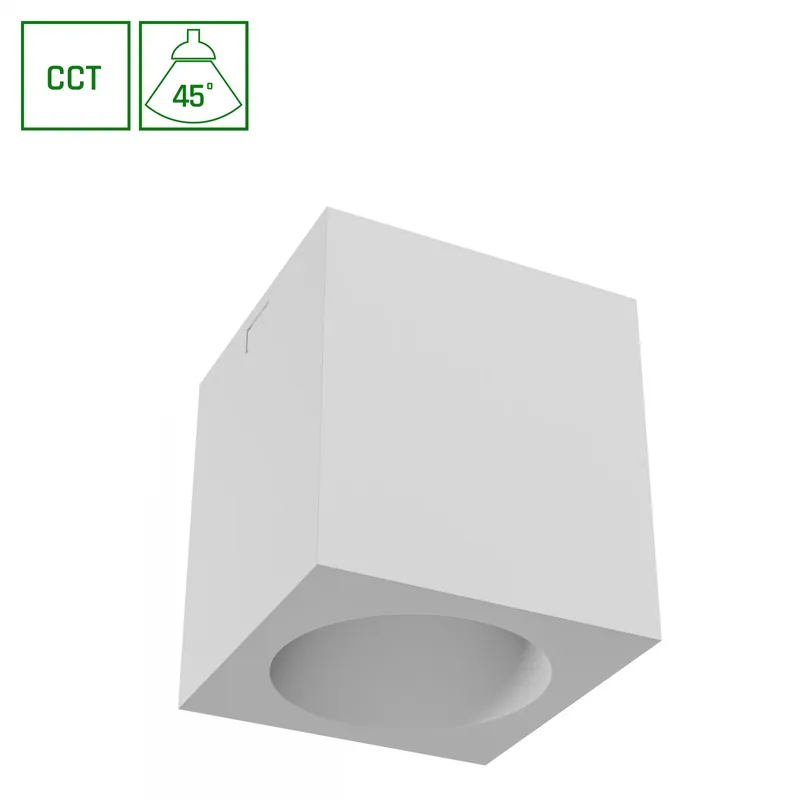 Gratis Versand Spectrum LED Chloe Complete Surface 7W Deckenleuchte 45° 560lm weiß IP20 Aufbau UGR>19 CCT 2700 – 6000K