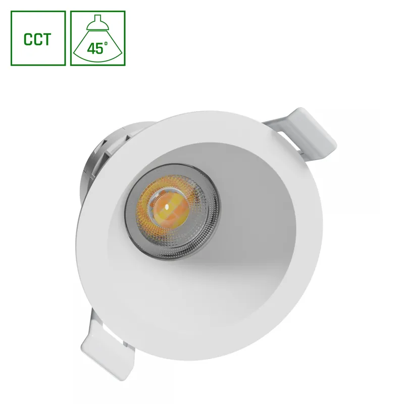 Spectrum LED FIALE CORE Complete Einbaustrahler Downlight 7W Ø90mm rund weiß IP20 CCT 2700K-6000K Gratis Versand