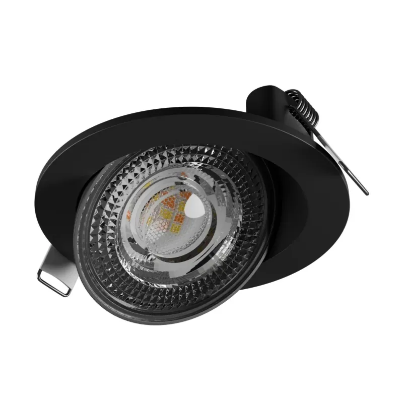 Aktuell Spectrum LED MOBILO Einbaustrahler 6,5W Ø105mm rund 850lm schwarz 36° IP20 CCT 2700K-6000K