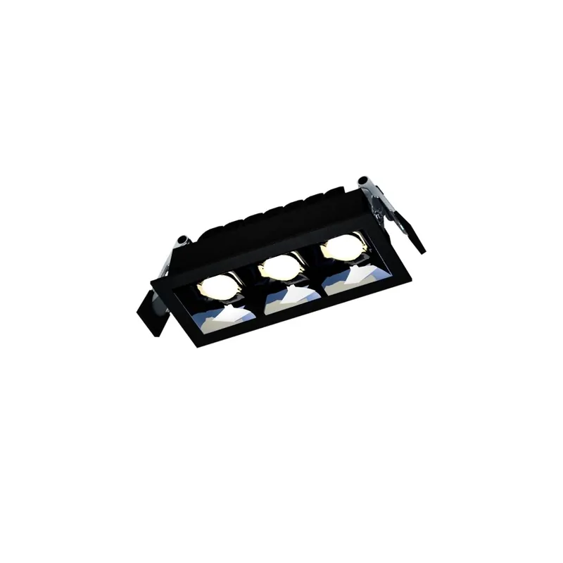 Grid Square M LED Downlight 8W IP20 45x106mm Black 3000K Jetzt Bestellen