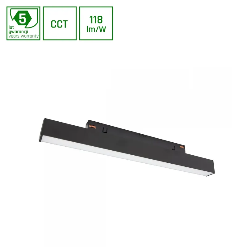 Preisknaller LINE S LED Stromschienenstrahler 48V 304mm 8W CCT Philips Hue - Zigbee Schwarz
